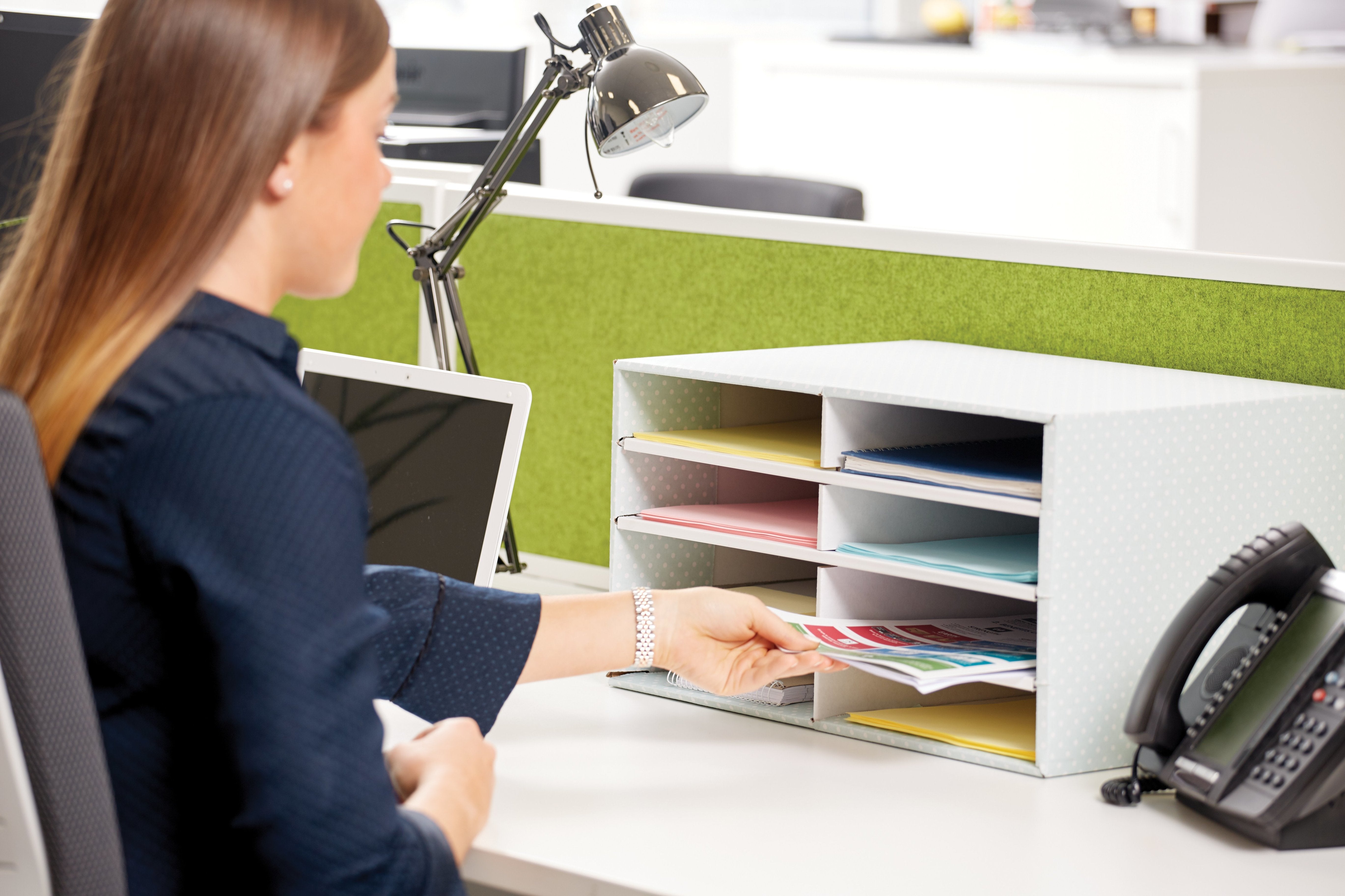 EAN 0043859689583 - Fellowes 4482601 clasificador de escritorio Verde Papel imagen 2