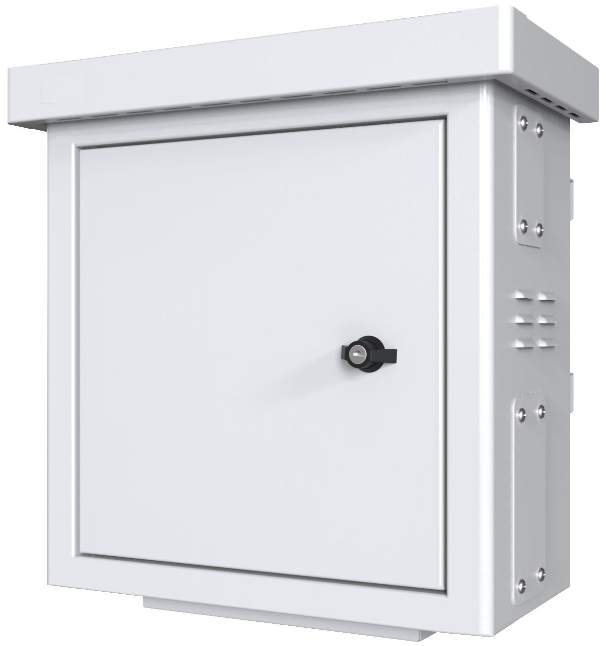 Mini Radius Pole Mounted Cctv Cabinet For 4 Cameras