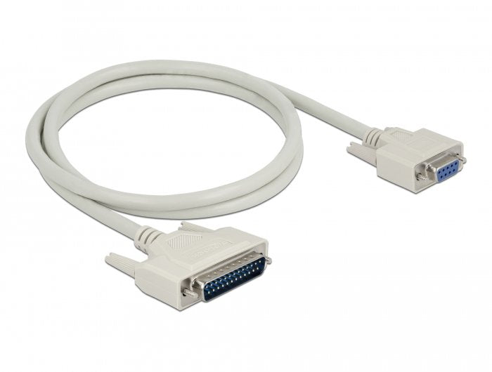 Delock Serielles Cable D-Sub 25 Stecker Zu D-Sub 9 Buchse 1 M