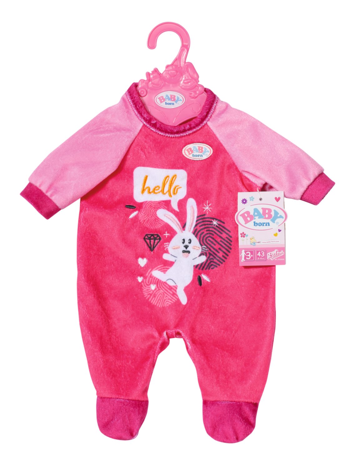 Zapf Creation Baby Born® Pelele Rosa 43cm 832646