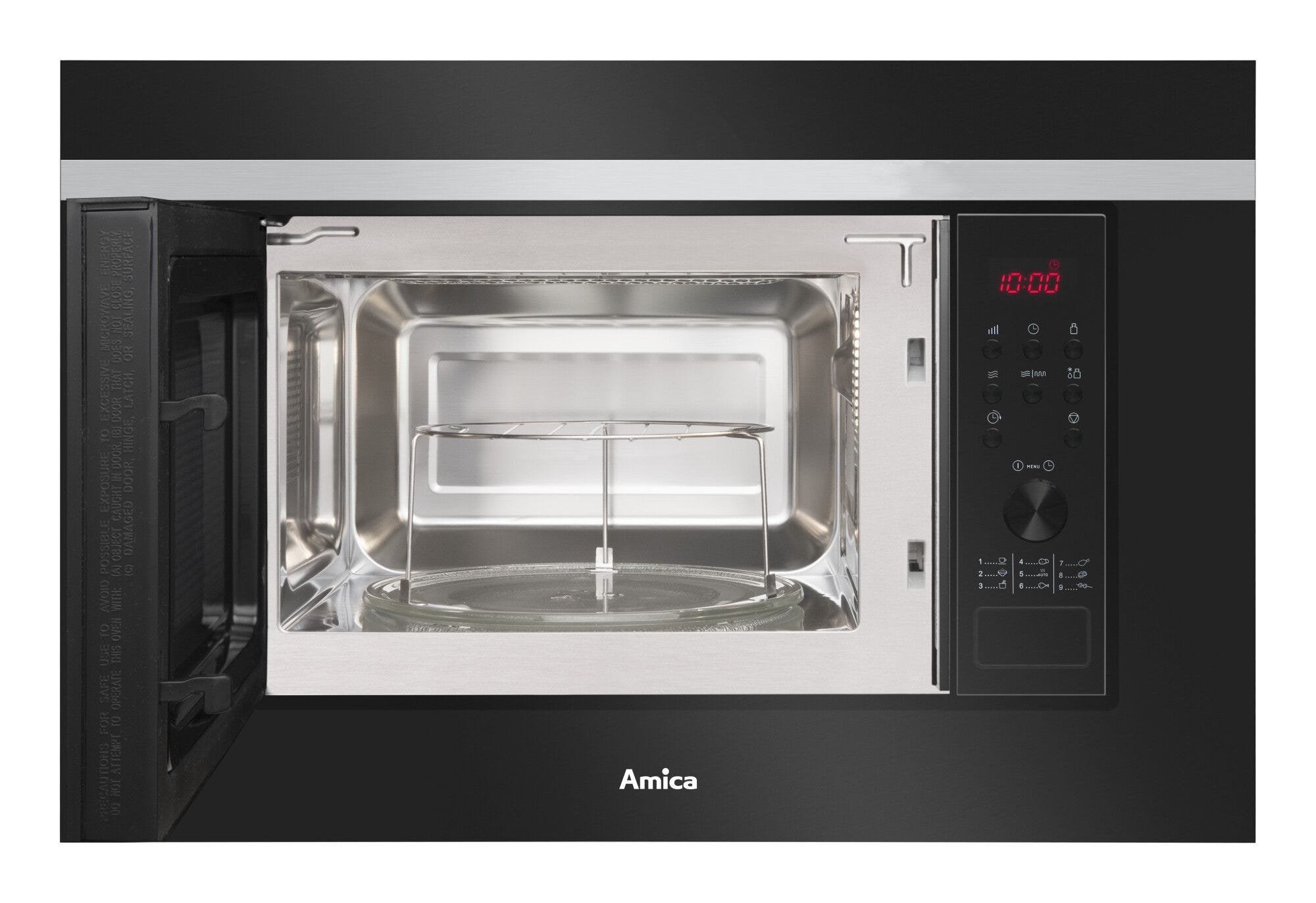 Microondas Amica Amgb20e2gb F-Type Integrado Con Grill 20 L 700 W Negro