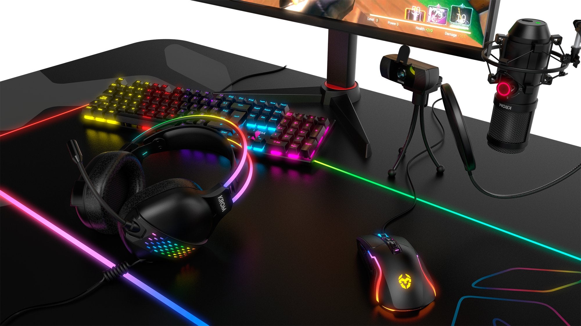 EAN 8436587971990 - Krom Klaim Auriculares Alámbrico Diadema Juego USB tipo A Negro imagen 7