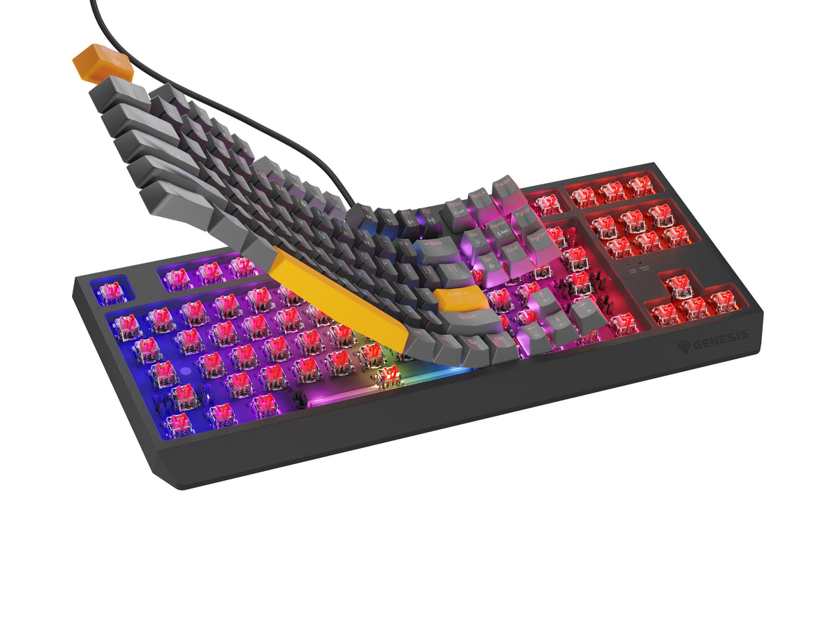 EAN 5901969443318 - GENESIS Thor 230 TKL Anchor Gray Positive Outemu Red teclado Juego USB + RF Wireless + Bluetooth QWERTY N imagen 5