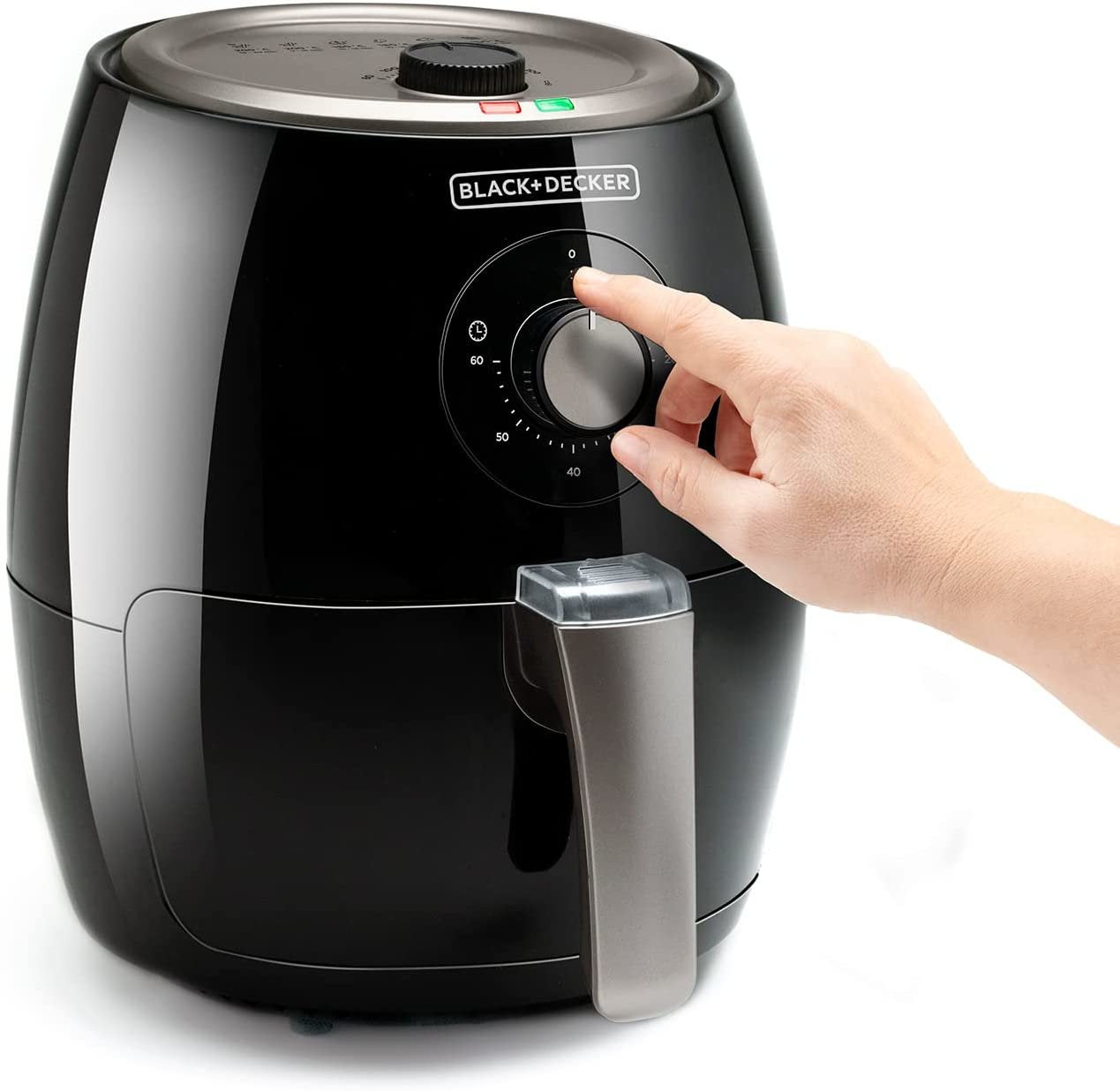 EAN 8432406730014 - Black & Decker BXAF2500E freidora Sencillo 2,5 L Independiente 1500 W Freidora de aire caliente Negro imagen 2