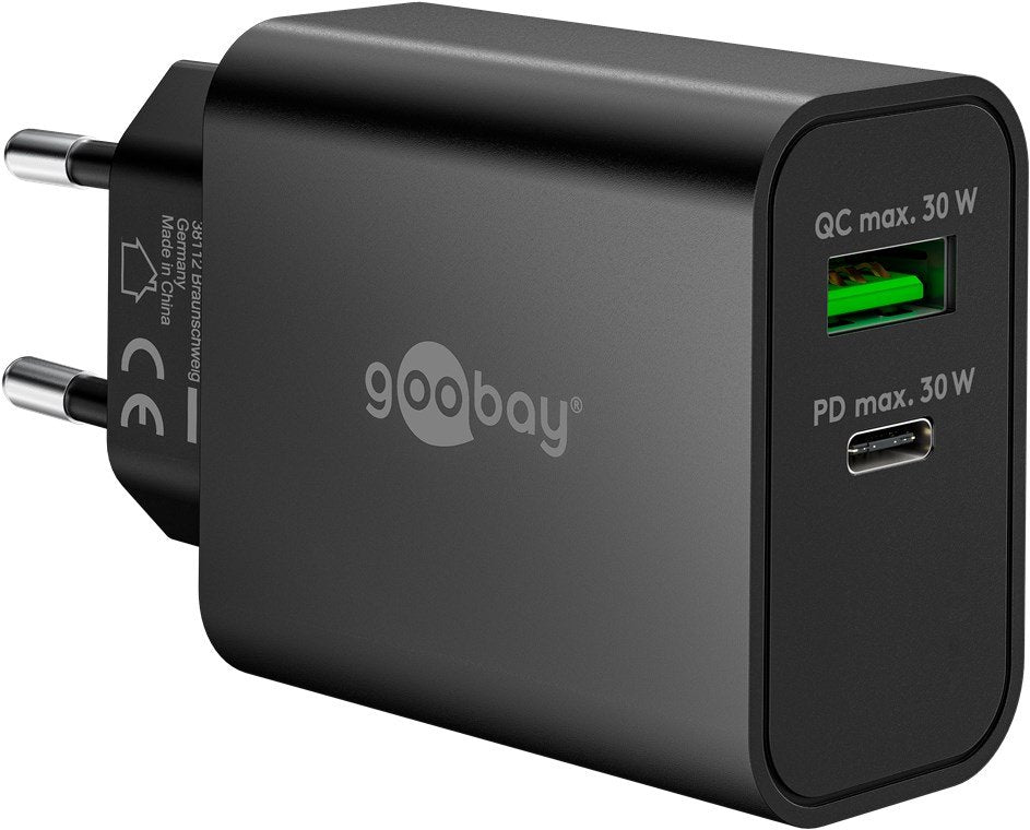Goobay Goobay Usb-C Pd Gan Dual-Schnelladegerät 30 W 75335