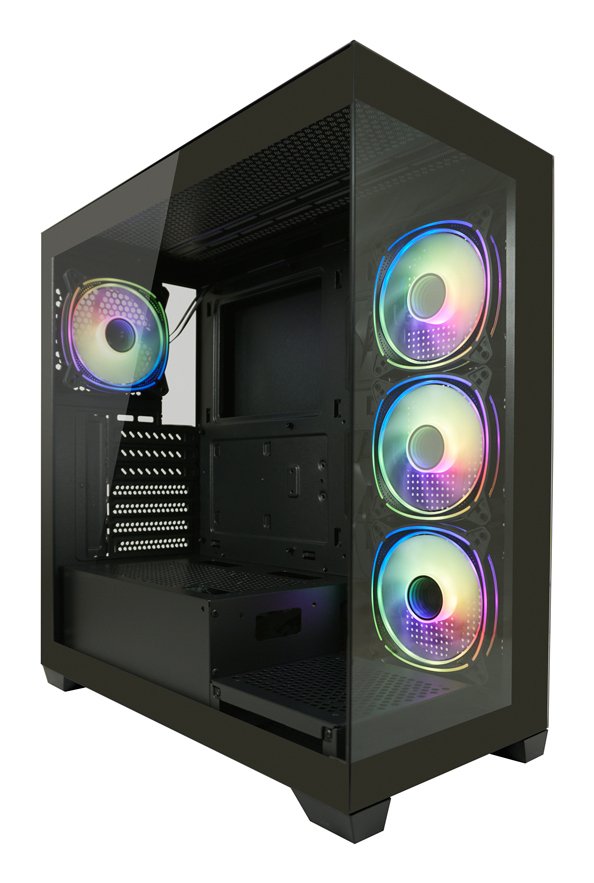 Gehäuse Miditower 715b Negro Usb3.2 Audio O.Netzteil Seamless_x