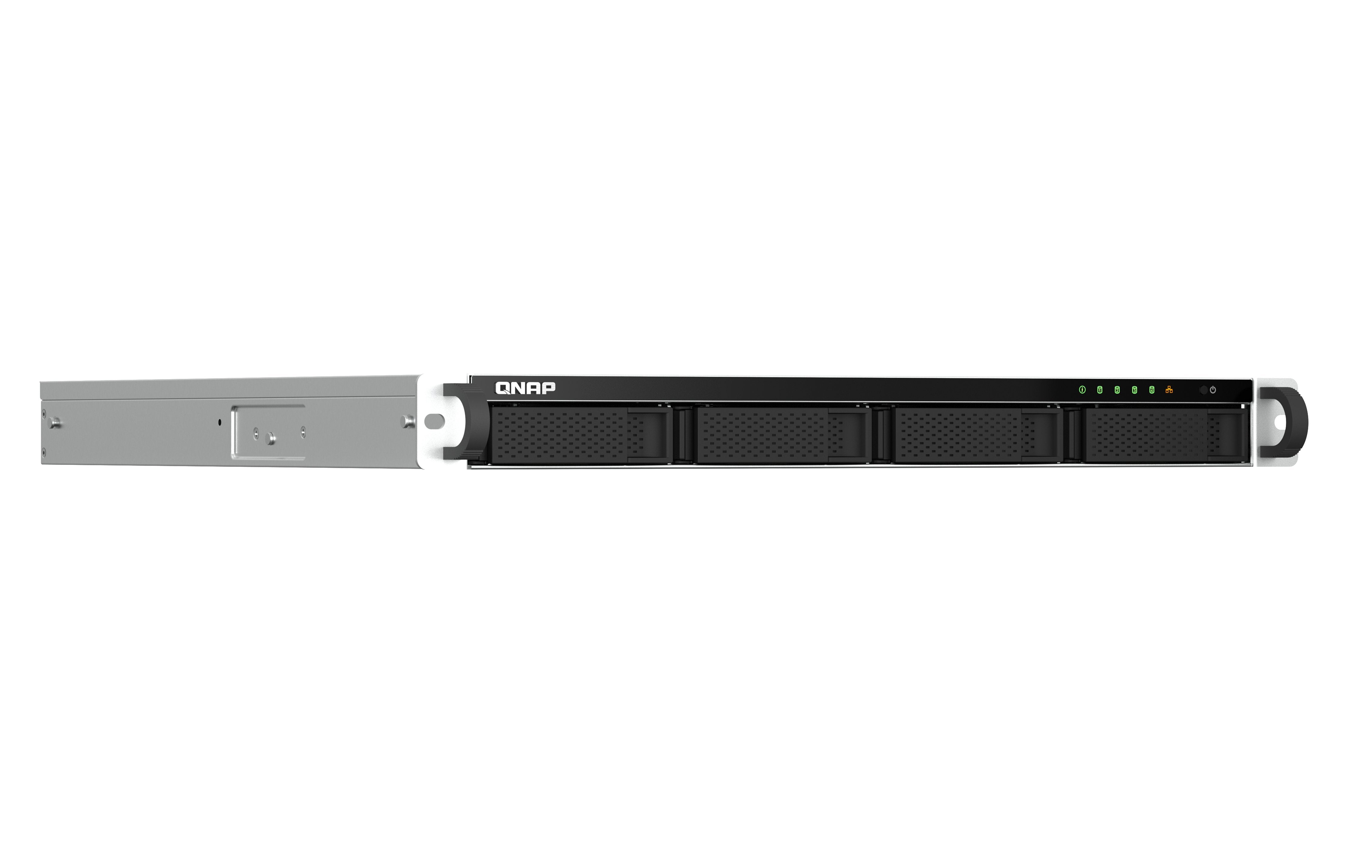 EAN 4711103082218 - QNAP TS-464U NAS Bastidor (1U) Intel® Celeron® N5095 8 GB DDR4 0 TB QNAP Turbo System Aluminio, Negro imagen 3