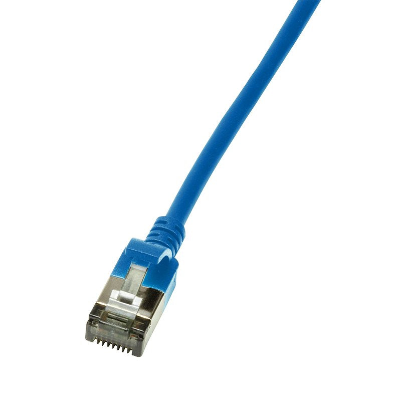 Logilink Cable De Red Cat6a Stp Tpe Slimeline Azul 0,5m