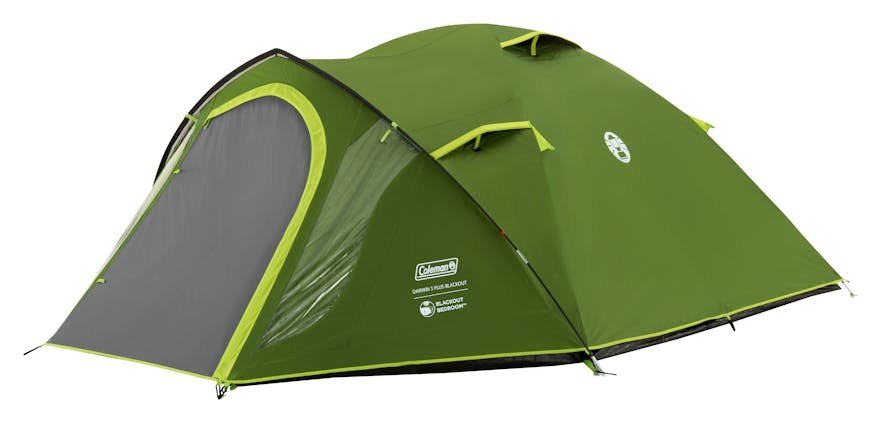 Tienda Domo Coleman Darwin 3 Plus Blackout Verde Oscuro/Verde Claro, Con Porche Tipo Túnel, Modelo 2025 2209416