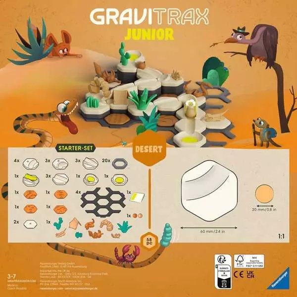 Ravensburger Gravitrax Junior Starter Set S Desert, Bahn 24585