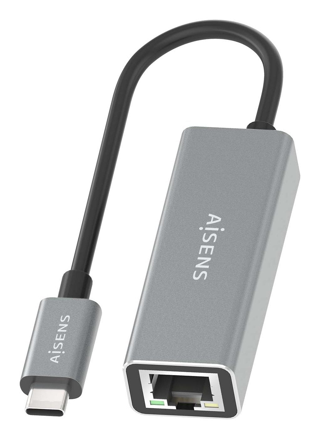 Aisens Conversor Usb3.1 Gen1 Usb-C A Ethernet Gigabit 10/100/1000 Mbps, Gris, 15cm
