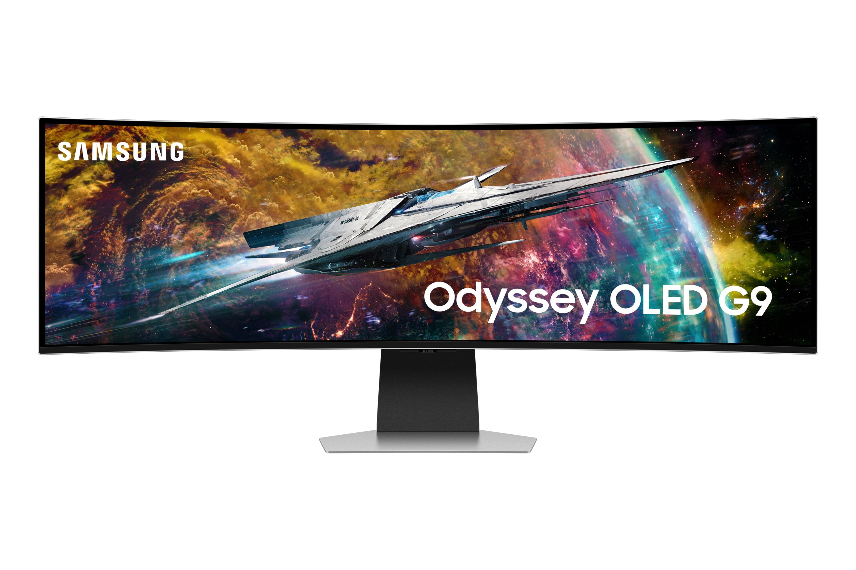 EAN 8806094969658 - Samsung G95SC pantalla para PC 124,5 cm (49") 5120 x 1440 Pixeles Dual QHD OLED Plata imagen 1