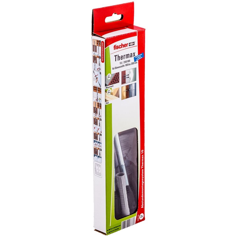 EAN 4048962166736 - Fischer 520133 tornillo de anclaje y taco 2 pieza(s) Juego de enchufes de pared y tornillos imagen 2