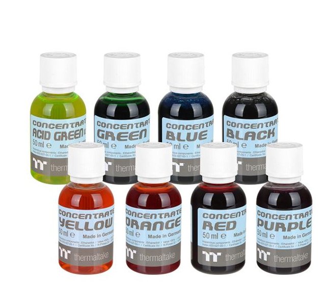 Thermaltake Premium Concentrate - Rojo (Paquete De 4 Botellas), Refrigerante