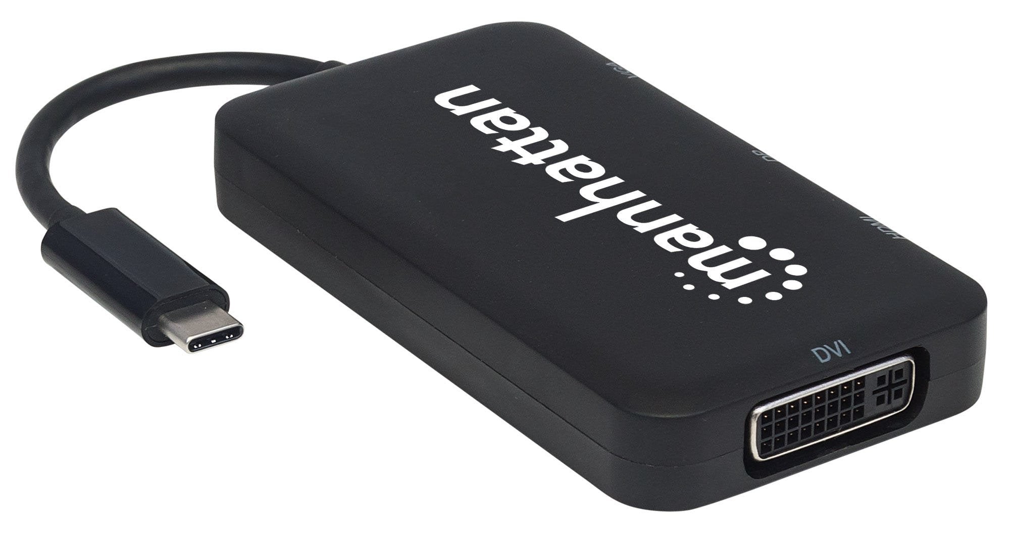 EAN 0766623152600 - Manhattan 152600 base para portátil y replicador de puertos USB Tipo C Negro imagen 2