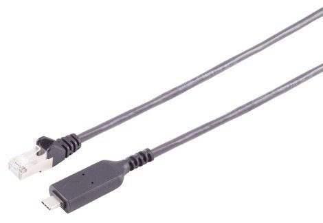 S-Impuls Usb-C Lan Cable Adaptador 1g, Rj45, Pvc, Negro., 1,5m