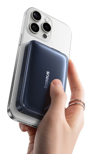 Picogo Am61 Qi2.2 Magnetic Power Bank With Built-In Cable 10000mah 45w Cosmic Black