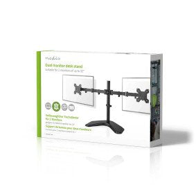 Nedis Schreibtisch Monitorhalterung 2 Bildschirme 15 - 32 " 75x75 / 100x100 Vollbeweglich