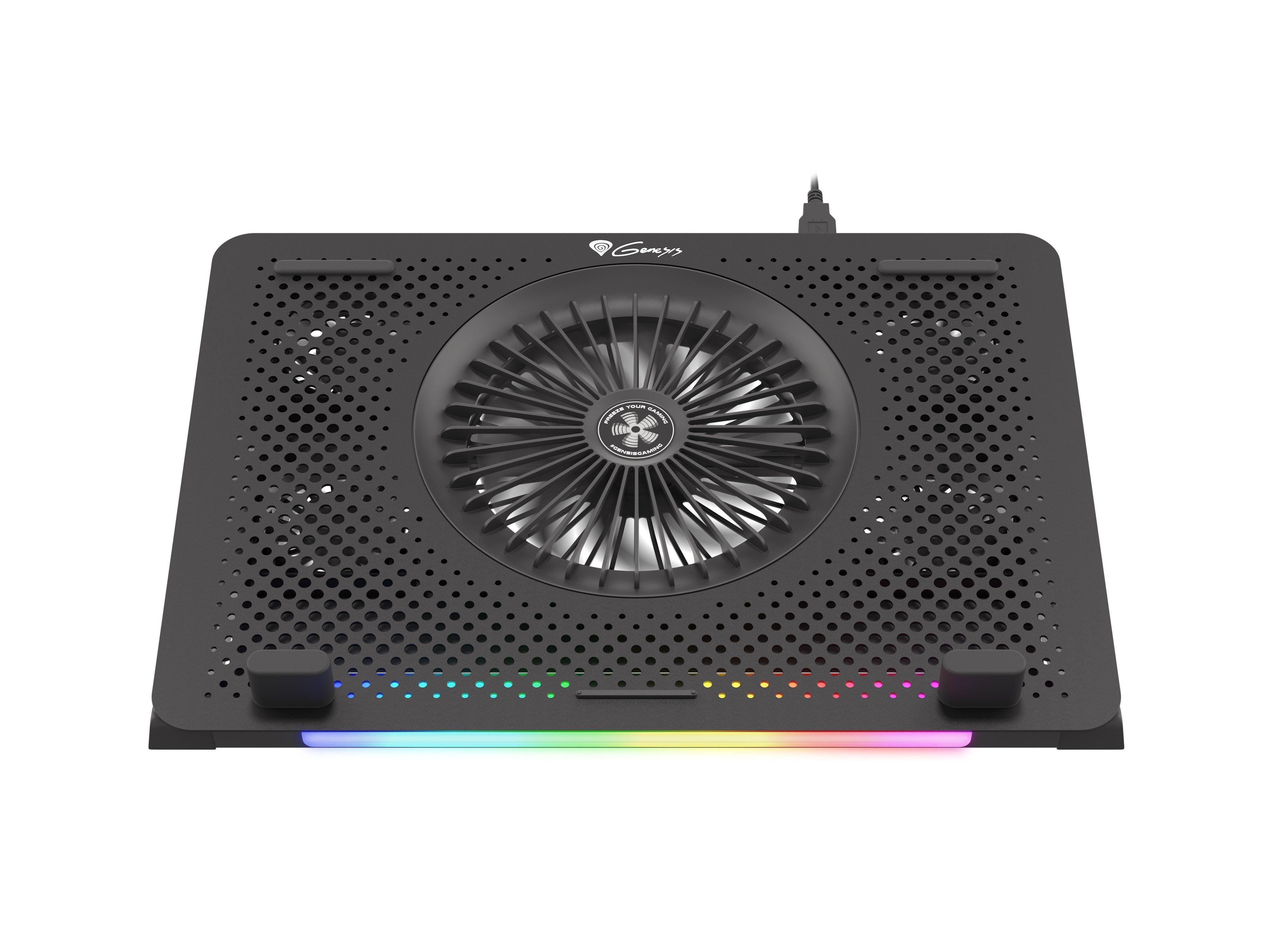 Base Refrigeradora Genesis Oxid 450 Rgb Para Portatil Hasta 15.6"
