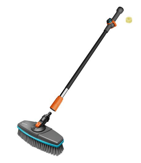 Cepillo De Lavado Gardena Cleansystem Set De Lavado Duro Con Mango M Gris/Turquesa, Anchura Útil 27 Cm 18828-20
