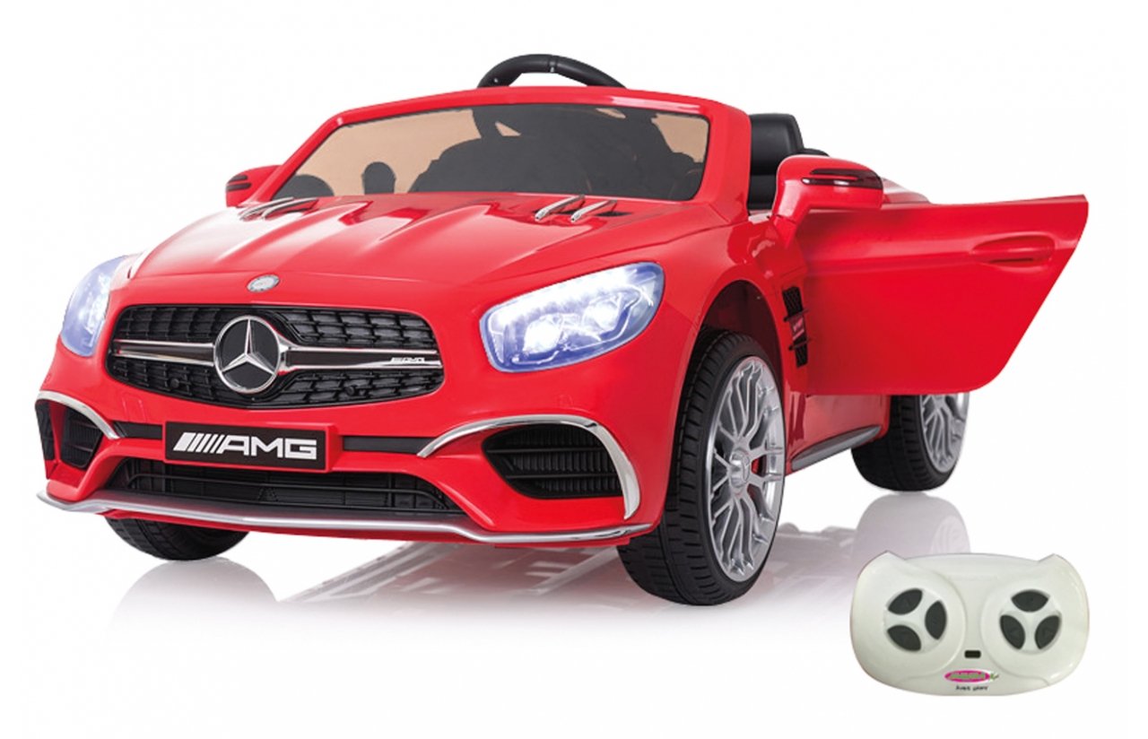 Jamara Ride-On Mercedes-Benz Amg Sl65, Vehículo Infantil Rojo, 12v Con Mando A Distancia