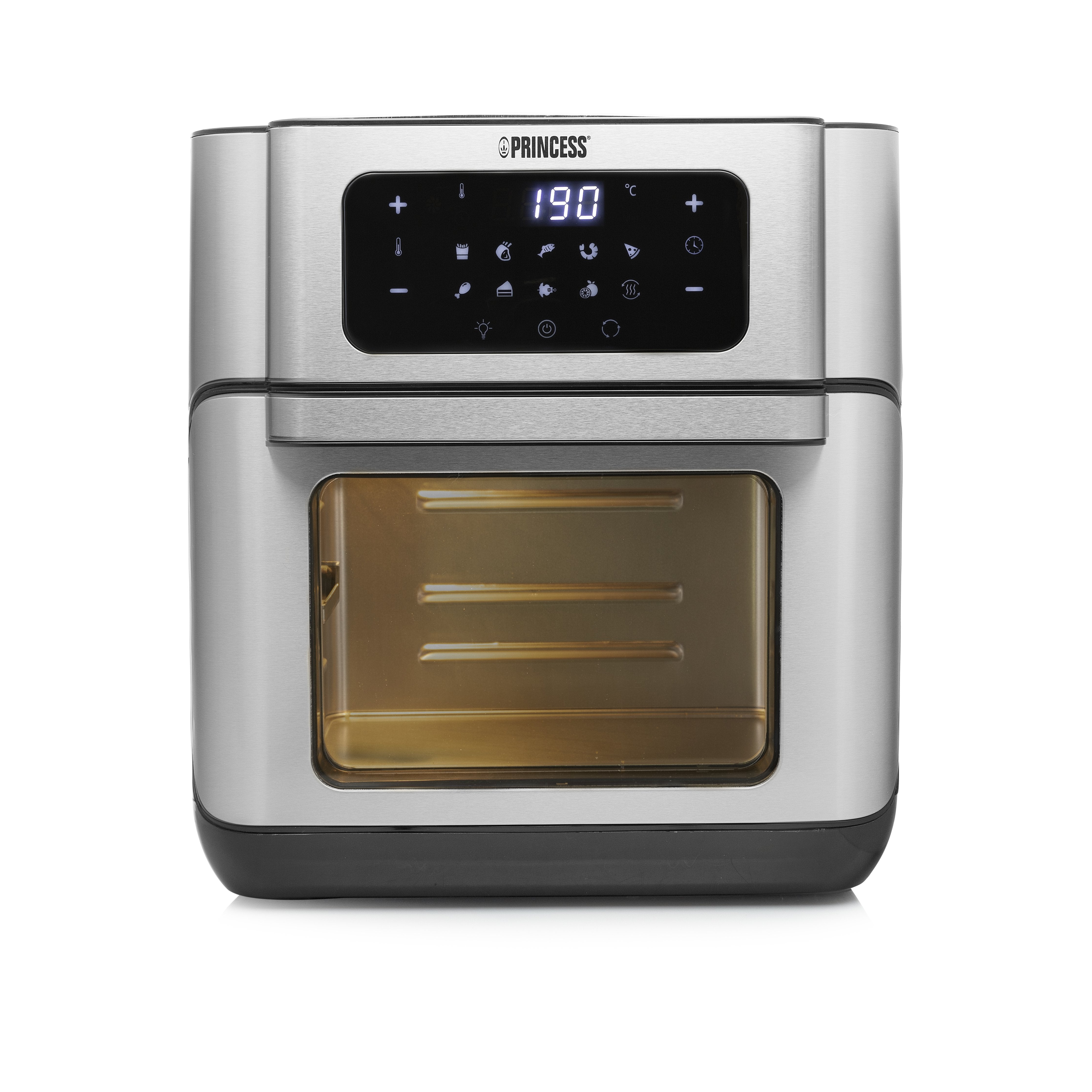 EAN 8713016091451 - Princess 182065 Sencillo 10 L Independiente 1500 W Freidora de aire caliente Plata imagen 2