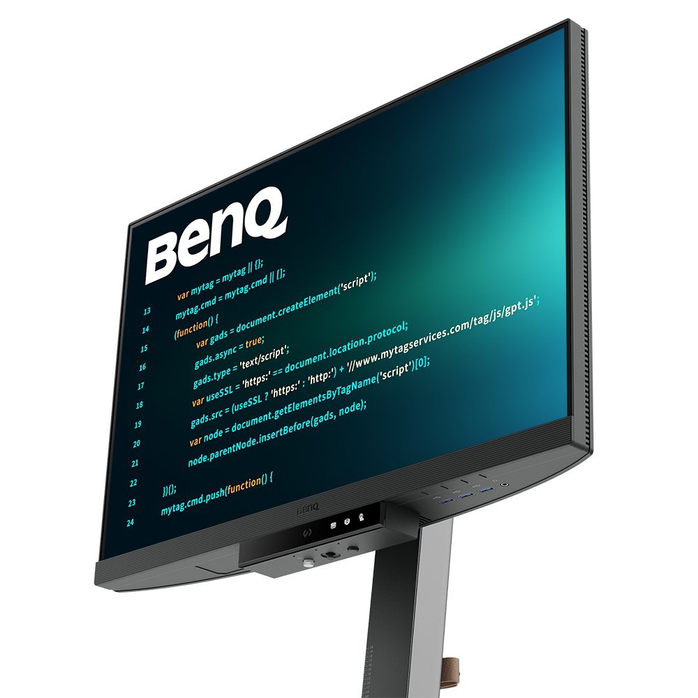 Monitor Para Programacion Benq Rd240q 24.1" Ips Wqxga ,2560 X 1600, 95% P3, Antideslumbramiento, Usb-C Pd90w., 16:10 Hdr10