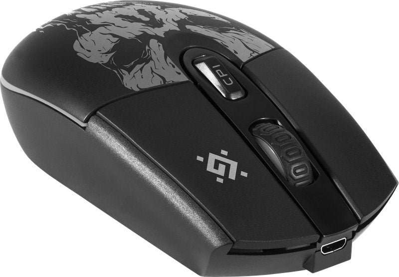 Ratón Defender Beta Gm-707l Juego Mano Derecha Rf Inalámbrico Óptico 1600 Dpi