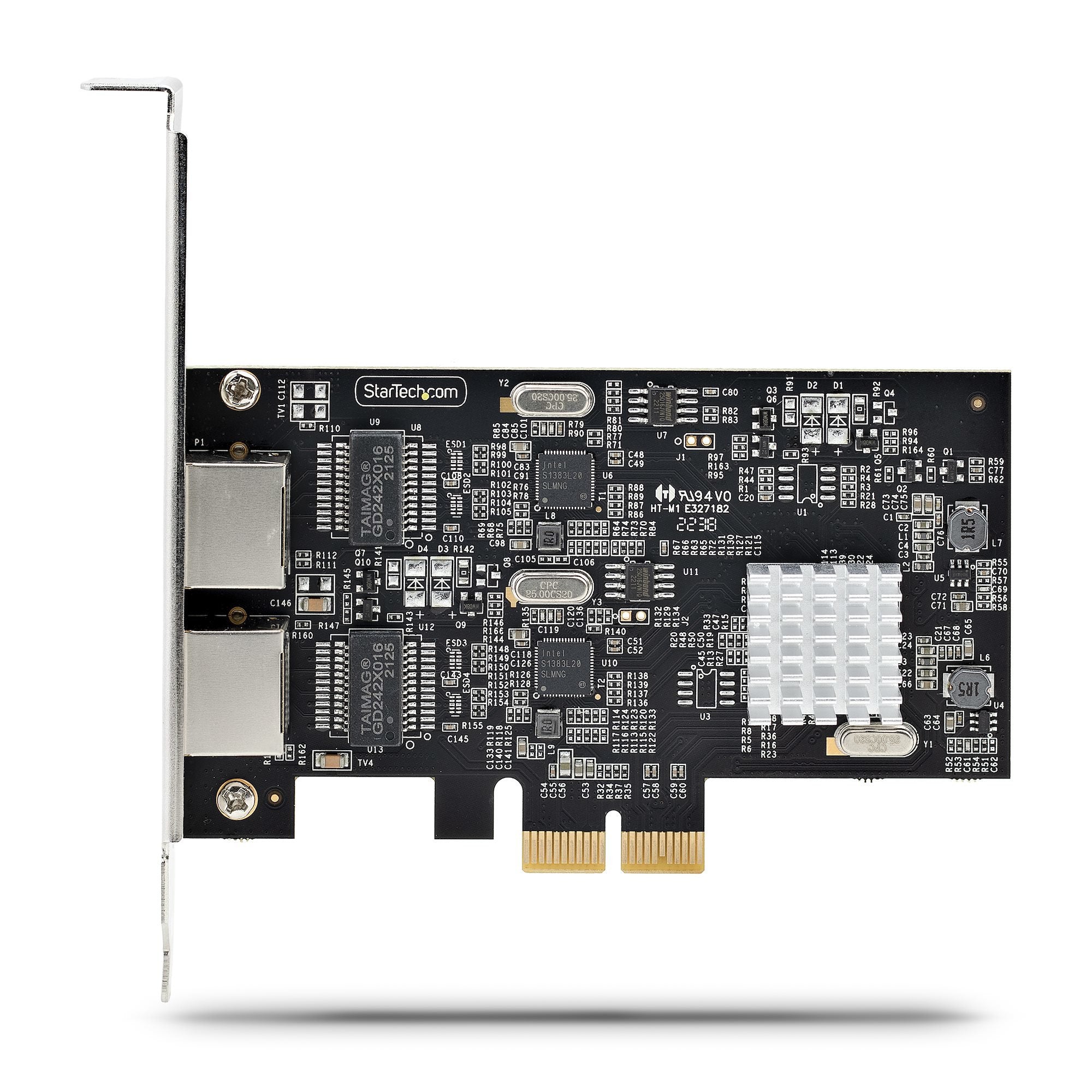 Startech.Com Tarjeta Pci Express De Red Ethernet 2 Puertos Nbase-T 2,5g - Nic I225-V - Tarjeta De Red De 2 Puertos Para Ordenador De Sobremesa - Tarjeta Pcie De Red Lan
