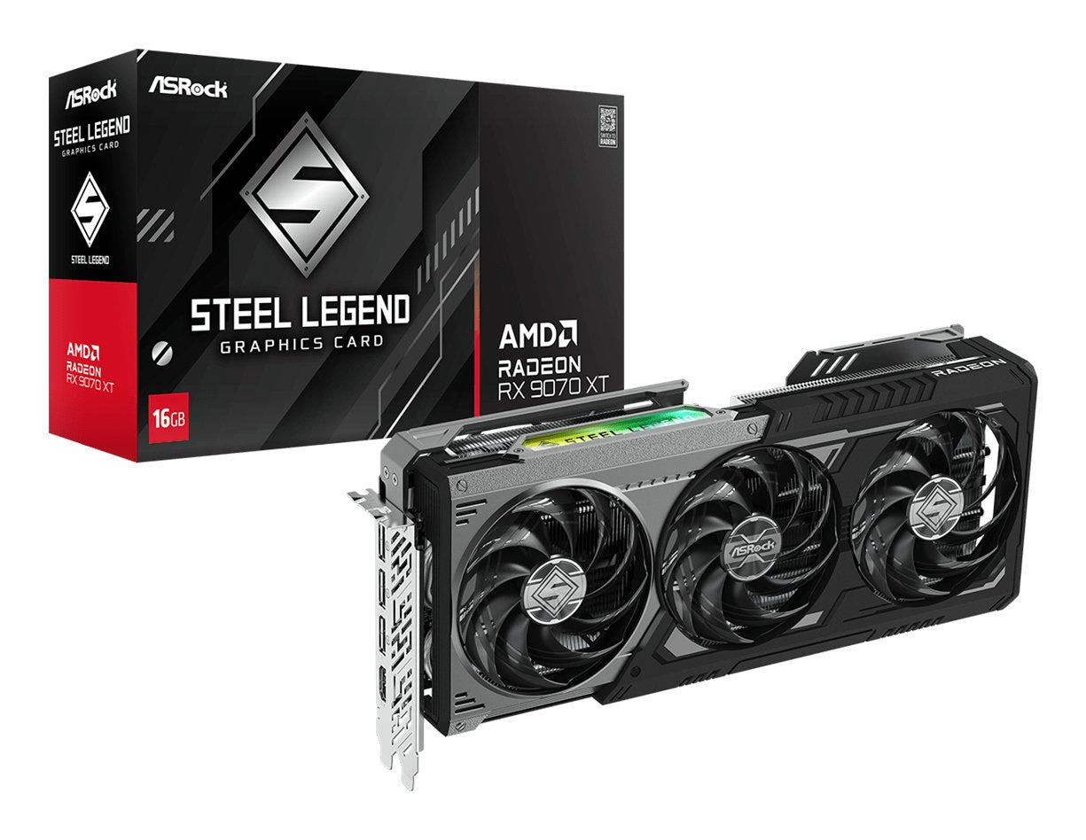EAN 4711581490697 - Asrock Radeon RX 9070 XT Steel Legend Dark AMD 16 GB GDDR6 imagen 6