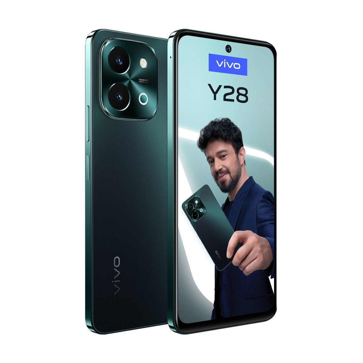 Smartphones Vivo Y28 8+256 Metalik Yesil 17 Sim Doble Android 14 4g 8 Gb 256 Gb 6000 Mah Verde