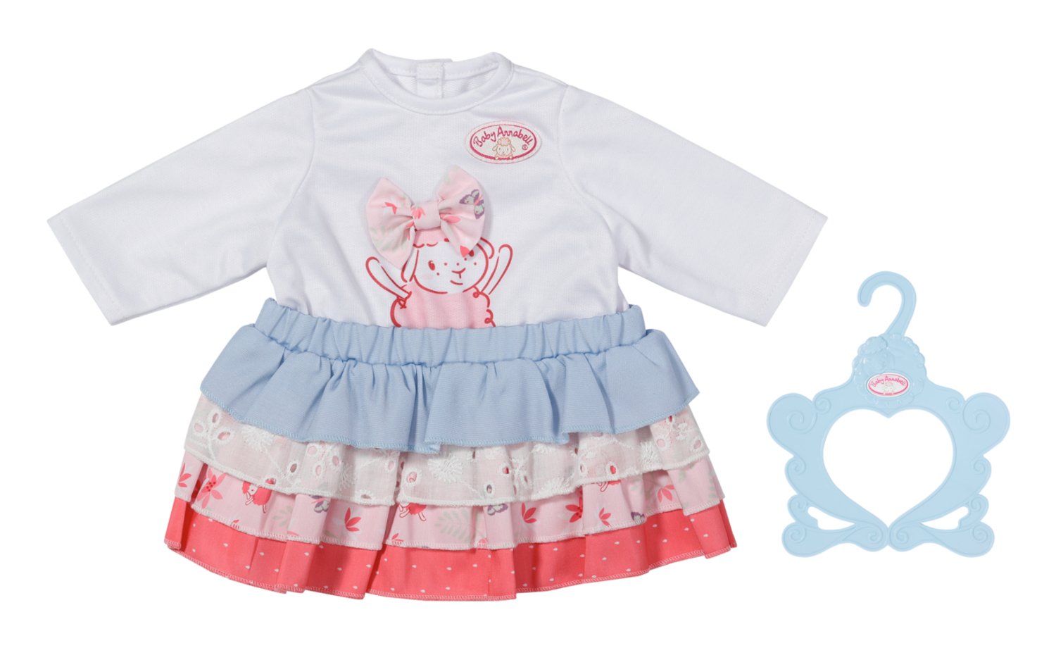 Zapf Creation Baby Annabell® Outfit Falda 43cm, Accesorios Para Muñecas Incluidas Perchas 706756