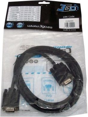 Cable Vga 3go Cvgamm Vga Macho Vga Macho 1.8m Negro