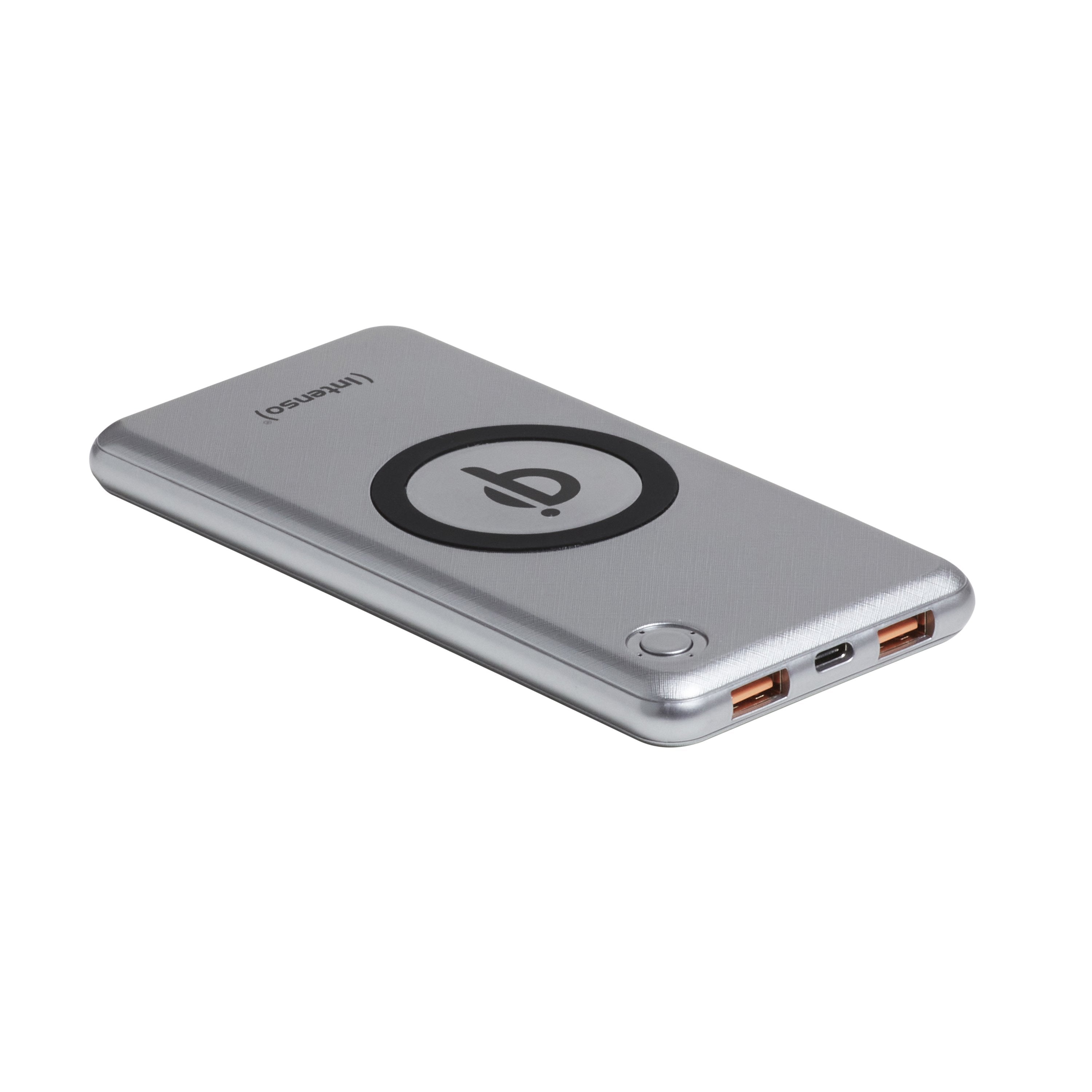 Intenso Powerbank Wpd10000 Plateado Incl. Cargador Inalámbrico