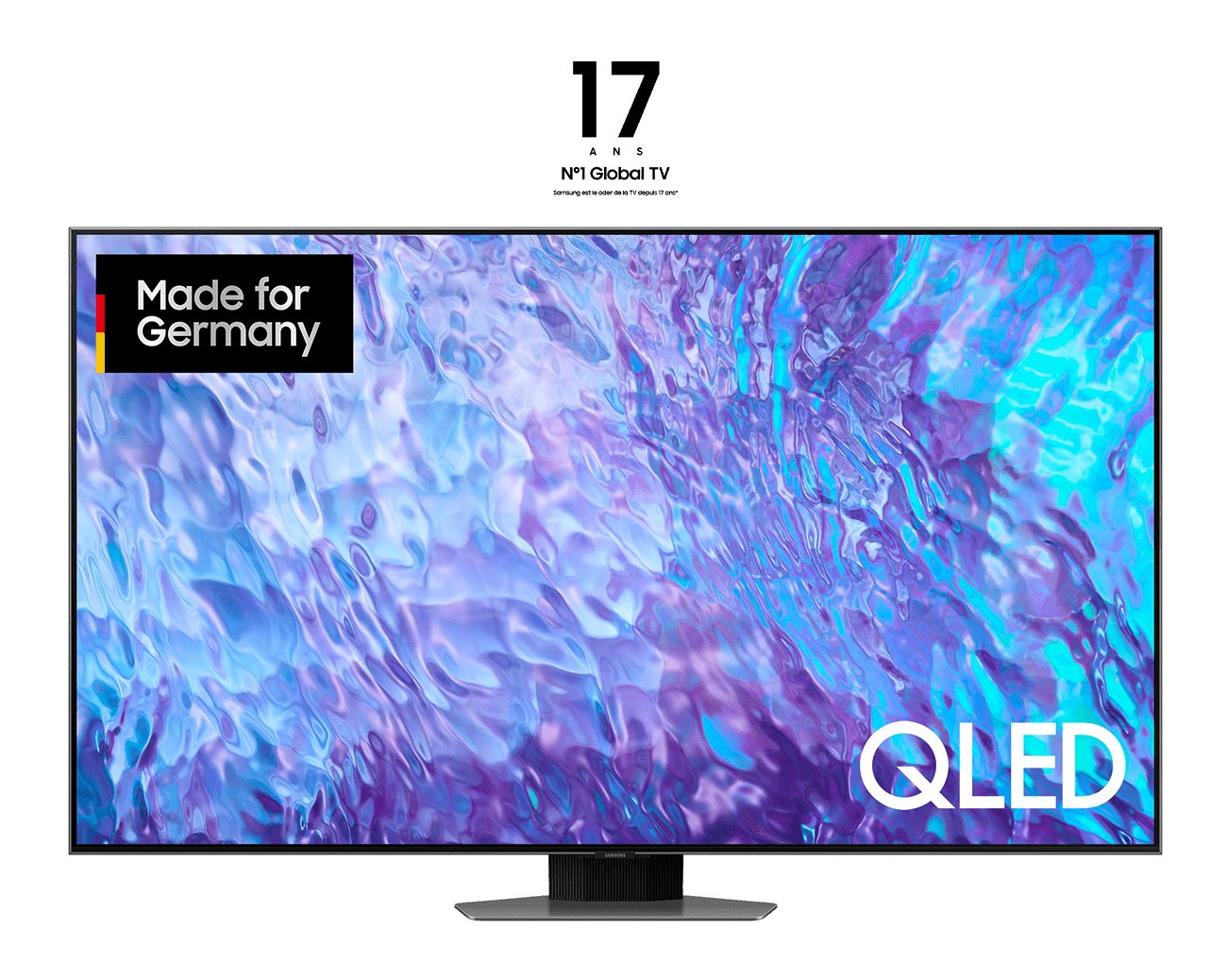 Samsung Gq-55q80c, Televisor Qled De 138 Cm 55", Color Plata, Ultrahd/4k, Smarttv, Wlan, Bluetooth, Hdr, Freesync, 100 Hz Gq55q80catxzg