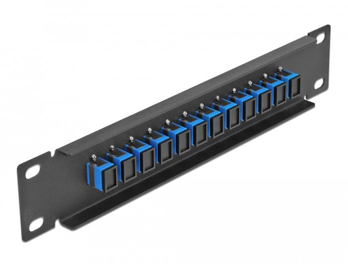 Delock 10" Lwl Patchpanel 12 Port Sc Simplex Negro