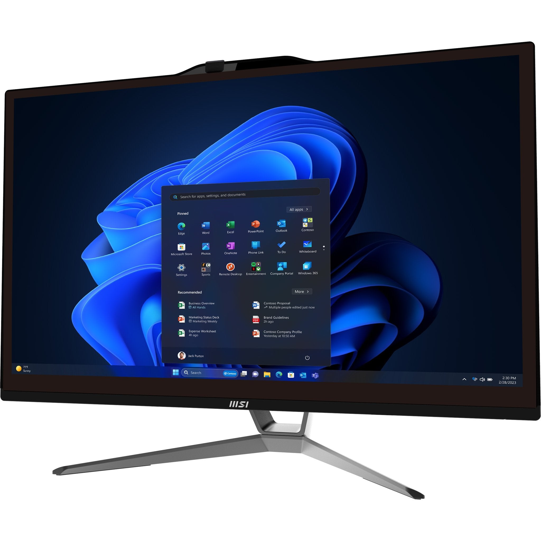 EAN 4711377395267 - MSI Pro AP222T 14M-490EU Intel® Core™ i3 i3-14100 54,6 cm (21.5") 1920 x 1080 Pixeles Pantalla táctil PC imagen 11