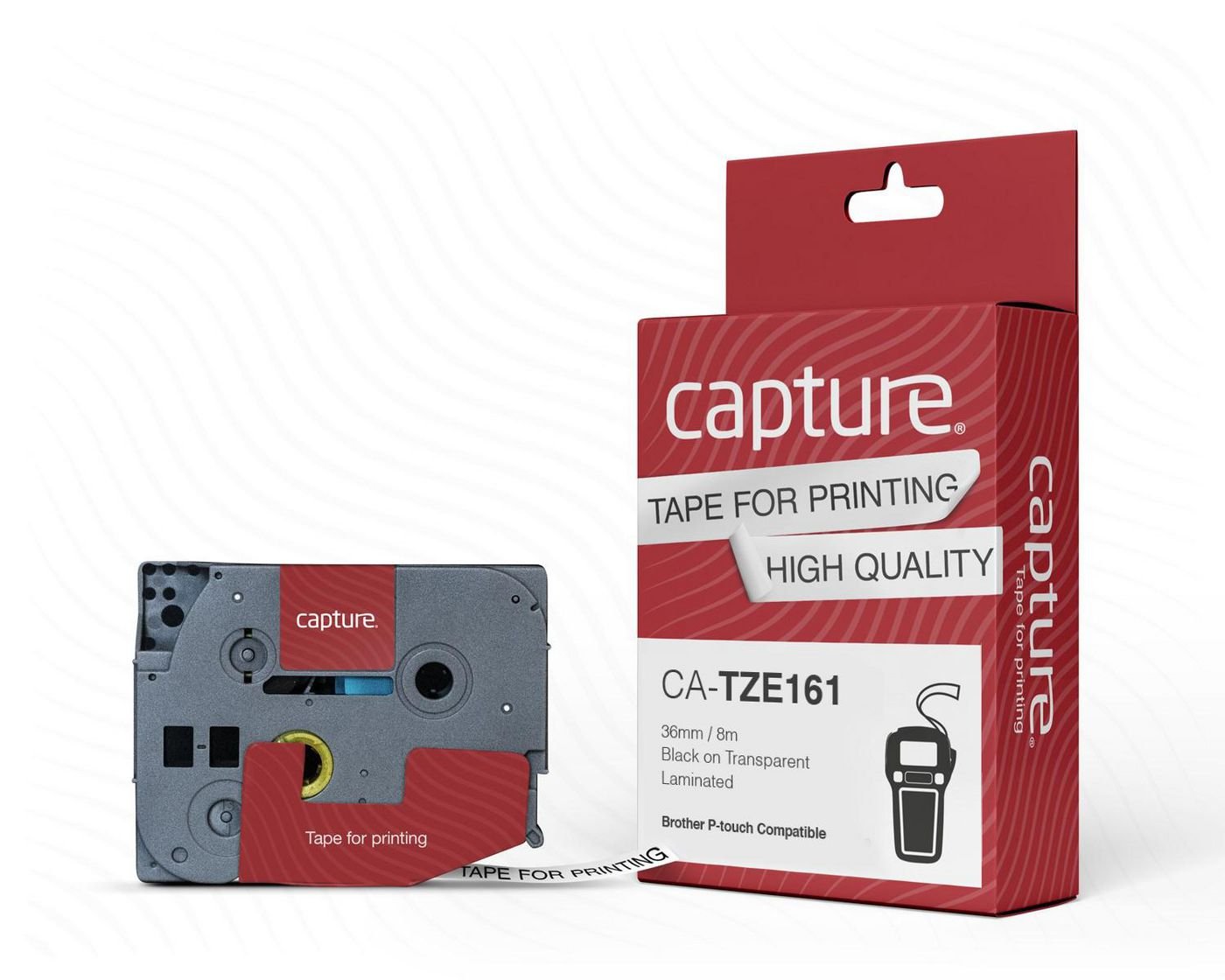 EAN 5704174942429 - Capture CA-TZE161 cinta para impresora de etiquetas imagen 1