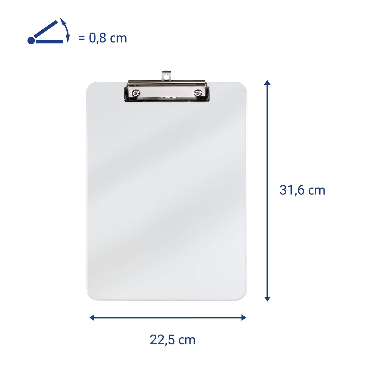 Jakob Maul Gmbh Klemmbrett 2340505 Din A4 Plástico - Glasklar