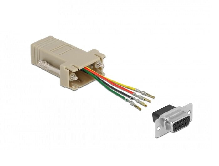 Delock D-Sub 9 Pin Buchse Zu Rj11 Rj14 6p 4c Buchse Montagesatz