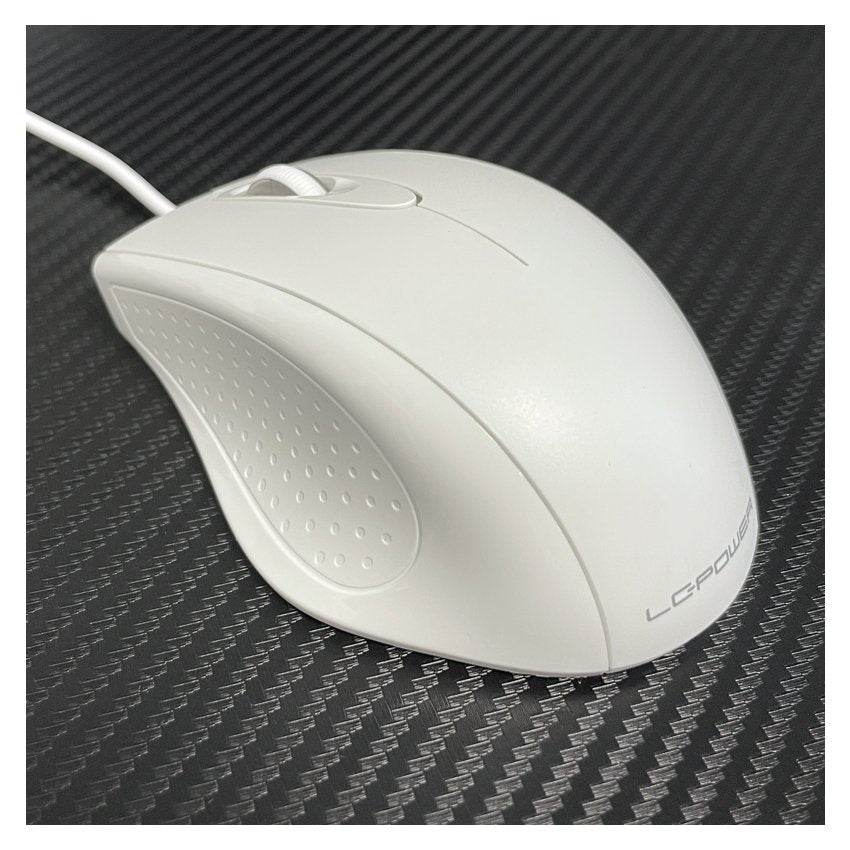 Raton Lc-Power Optical M710w Usb Blanco