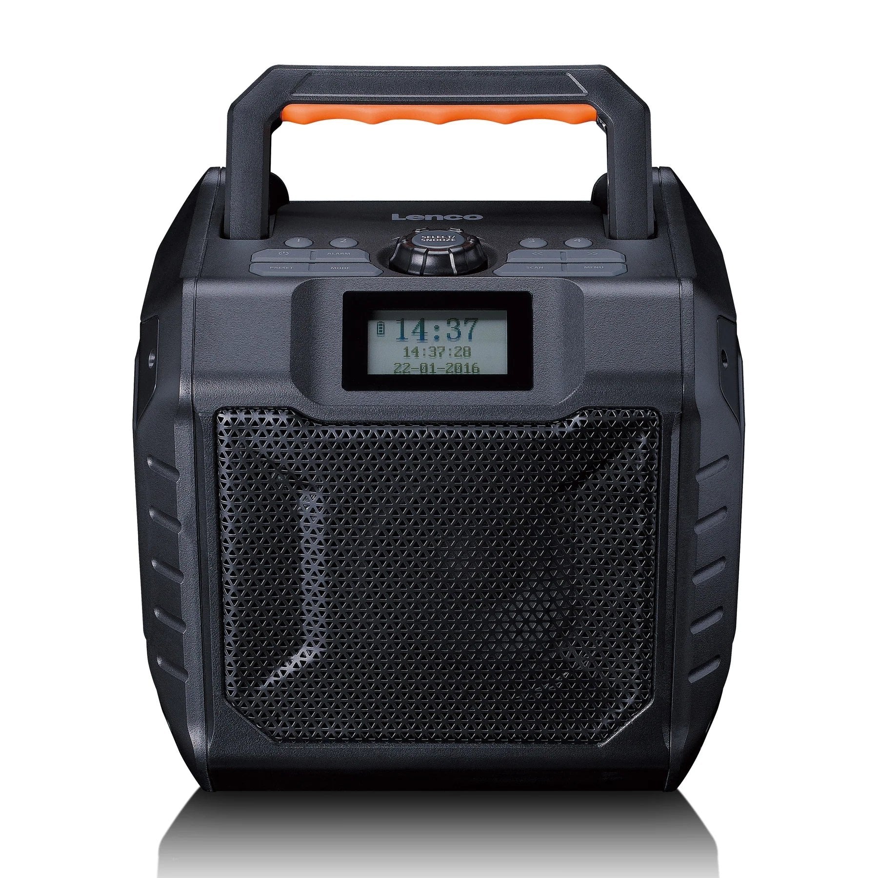 EAN 8711902086369 - Lenco ODR-160GY radio Portátil Analógico y digital Negro, Naranja imagen 1