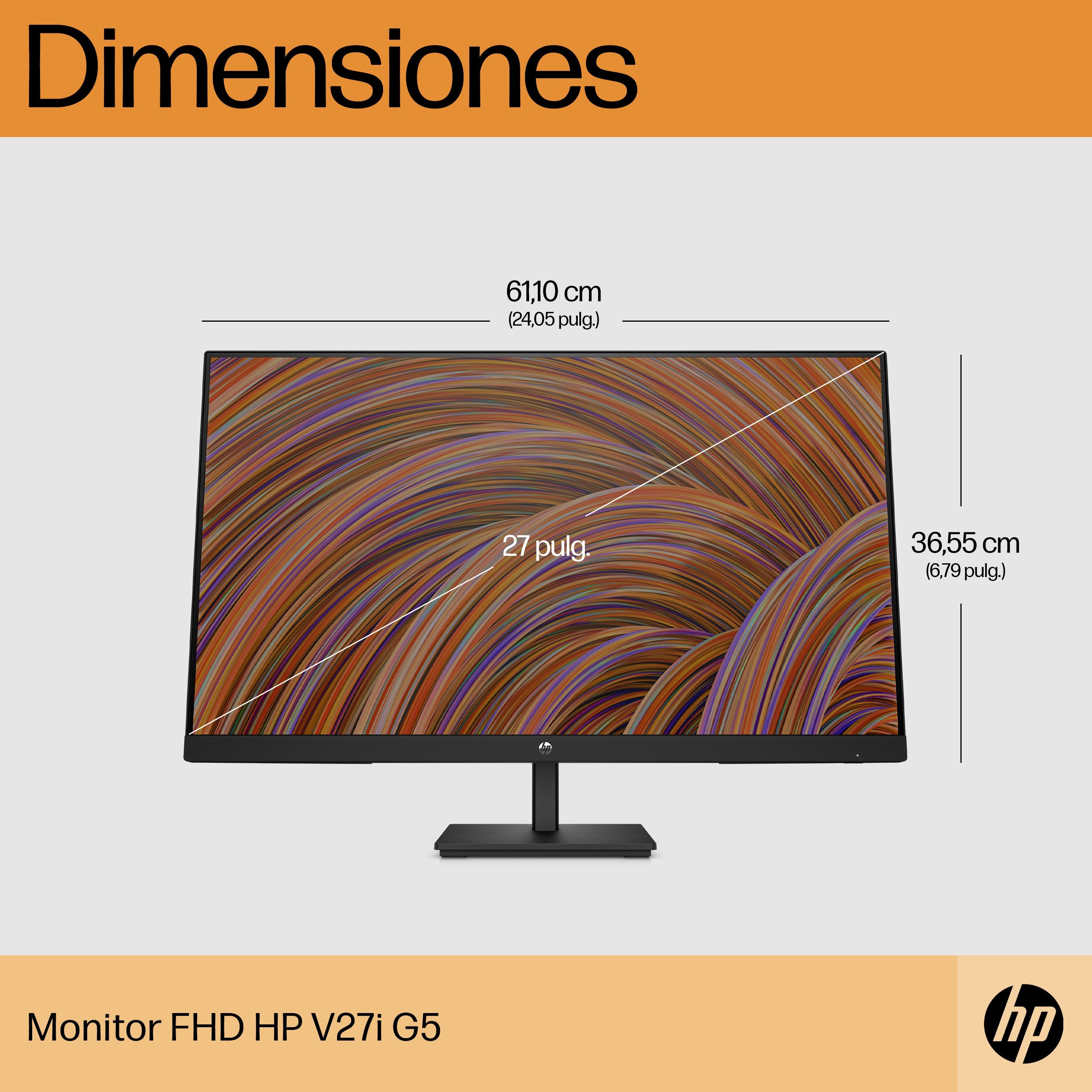 EAN 5715063324561 - HP V27i G5 FHD Monitor pantalla para PC 68,6 cm (27") 1920 x 1080 Pixeles Full HD LCD Negro imagen 6