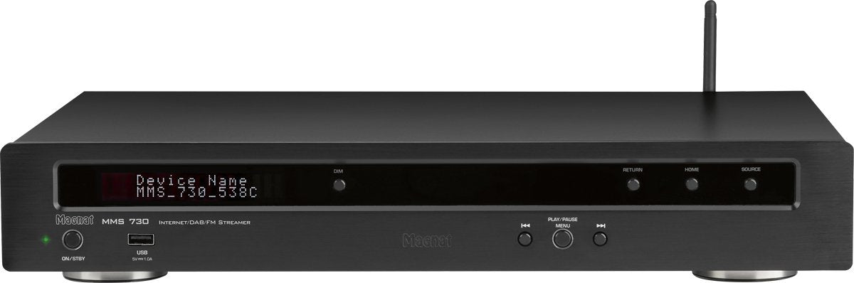 Magnat Mms 730 Reproductor De Red Dab+ Fm Usb Wi-Fi Bluetooth Negro