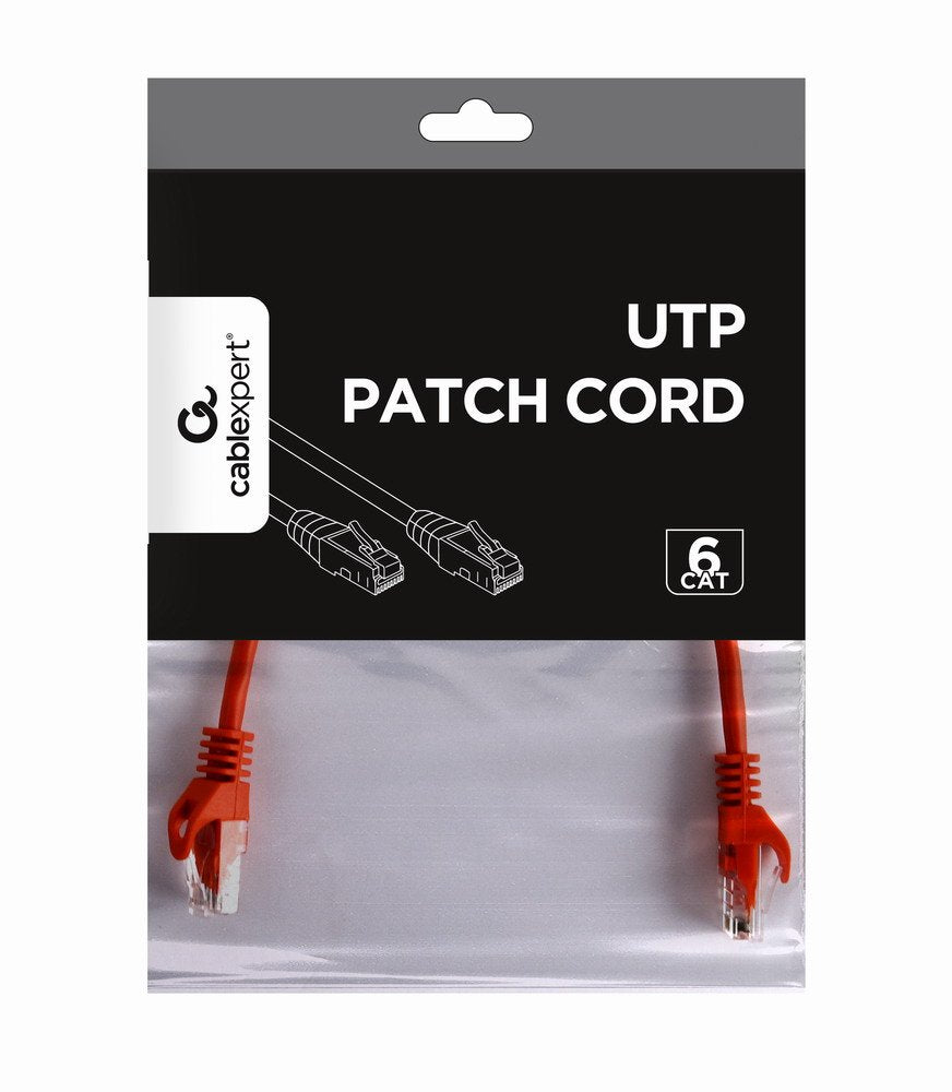 Gembird Cable De Red Utp Cat6, 0.25 M Rojo