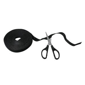Logilink - Organizador De Cable, Cinta De Velcro, 10m, Negro