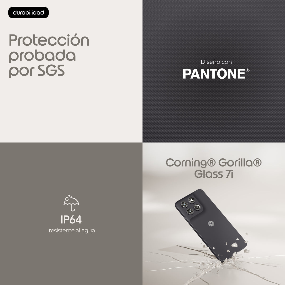 EAN 0840493620640 - Motorola moto g37 16,9 cm (6.67") SIM doble Android 16.0 5G USB Tipo C 4 GB 128 GB 5200 mAh Gris imagen 7