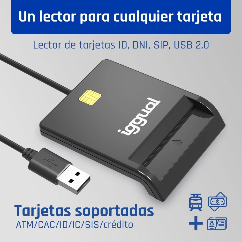EAN 8435364316740 - iggual IGG316740 lector de tarjeta magnética imagen 2