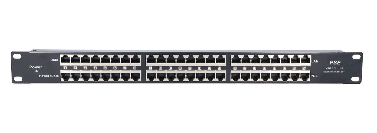 Extralink 24 Port | Poe Injector | 24x 100mb/S Rj45, Rackmount