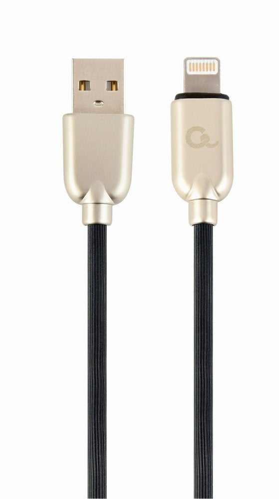 Gembird Cc-Usb2r-Amlm-2m Cable De Datos Y Carga Premium Lightning 2 M, Negro